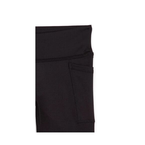 Athletic Works Girls Active Bike Shorts XS 4-5 Black Soot Pockets - Picture 4 of 5